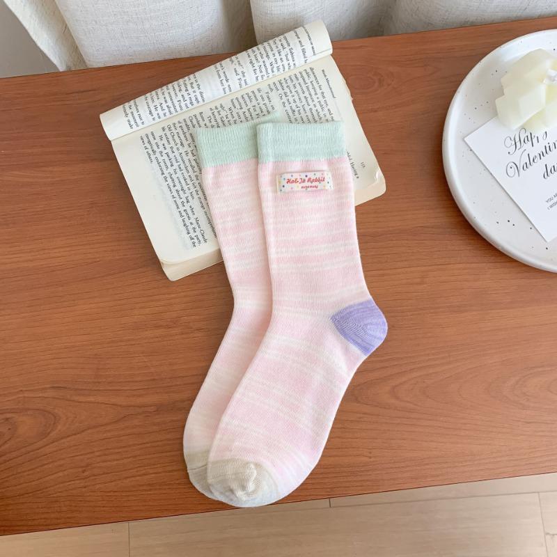 Women's Autumn New Fashion Design Mid - Tube Cotton Socks