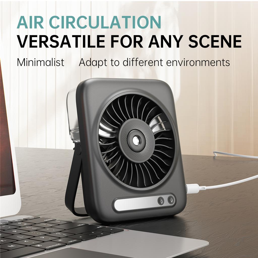 Portable Cooling Fan P9 Type-C Charging Long Lasting Mini Fans Hands-free for Business Hotel School Use
