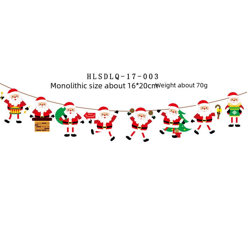 Designed Paper Beautifully Christmas Flags For Festive Holiday Scene Setting