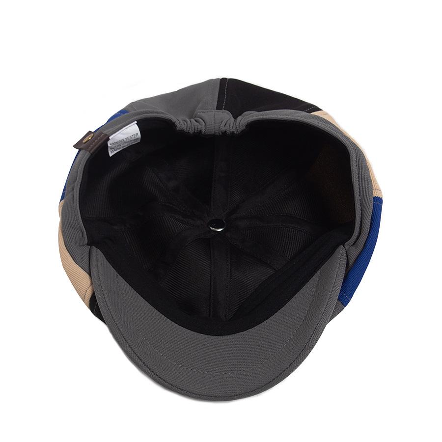 British Retro Octagonal Cap: Unisex Fashion Beret for Spring & Autumn - European & American Style Newsboy & Duckbill Design