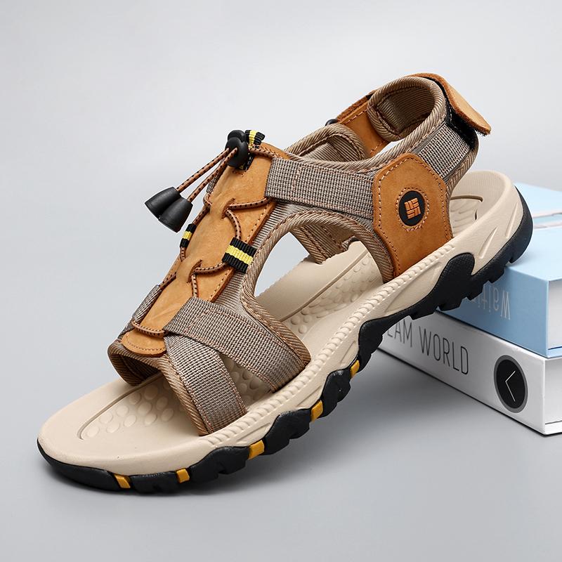 

Модные летние мужские сандалии Новинка Мужская повседневная обувь Уличные мужские универсальные сандалии для мужчин Пляжные шлепанцы Мужские лоферы Большой размер 38-47 47