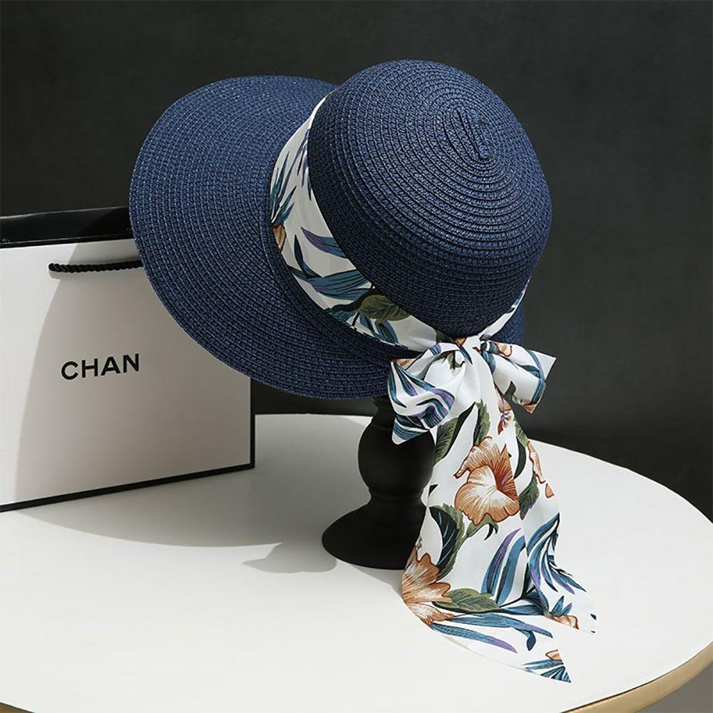 Wide Brim Sun Cap Foldable Beach Cap Summer Bucket Hat