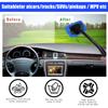 Car Windshield Cleaning Tool Front Windscreen Defogging Brush Household Glass Dust Cleaner with Washable Reusable Microfiber Pad