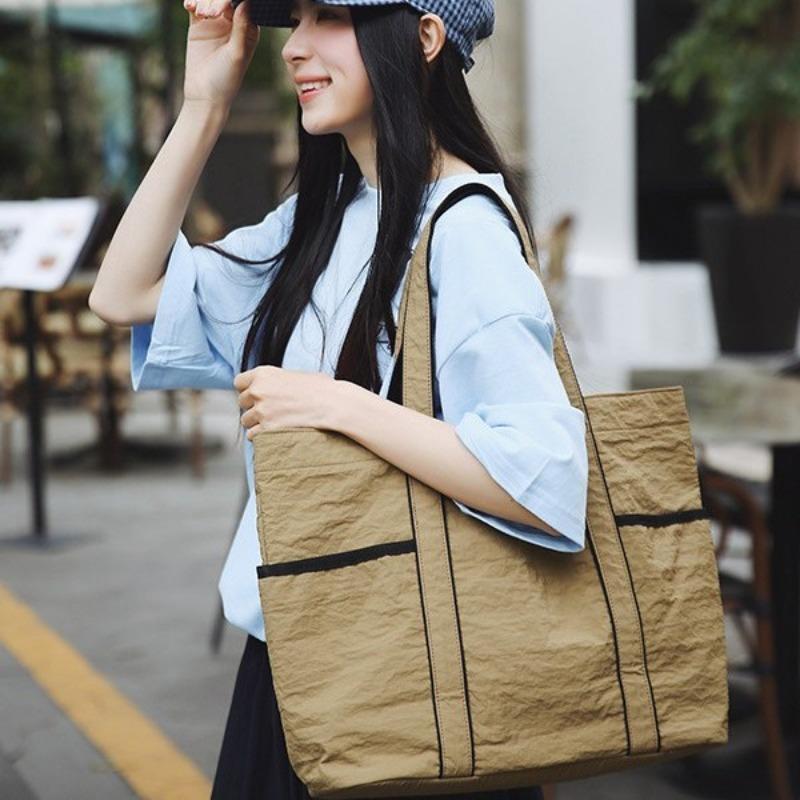 Yoga bag women's big pocket portable tote bag versatile commuter large capacity high value shoulder satchel