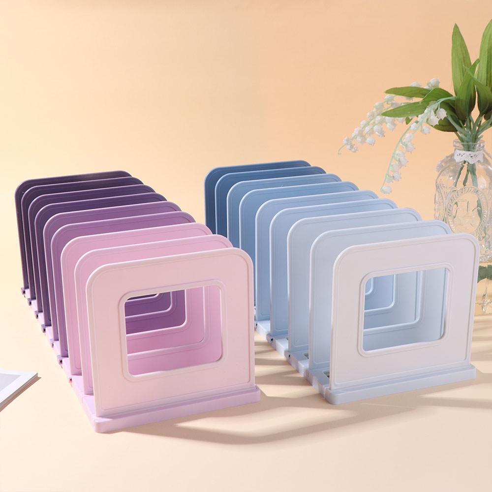 Dividers Detachable Bookends Adjustable Vertical Book Holder Simple File Storage Bookshelf  Student