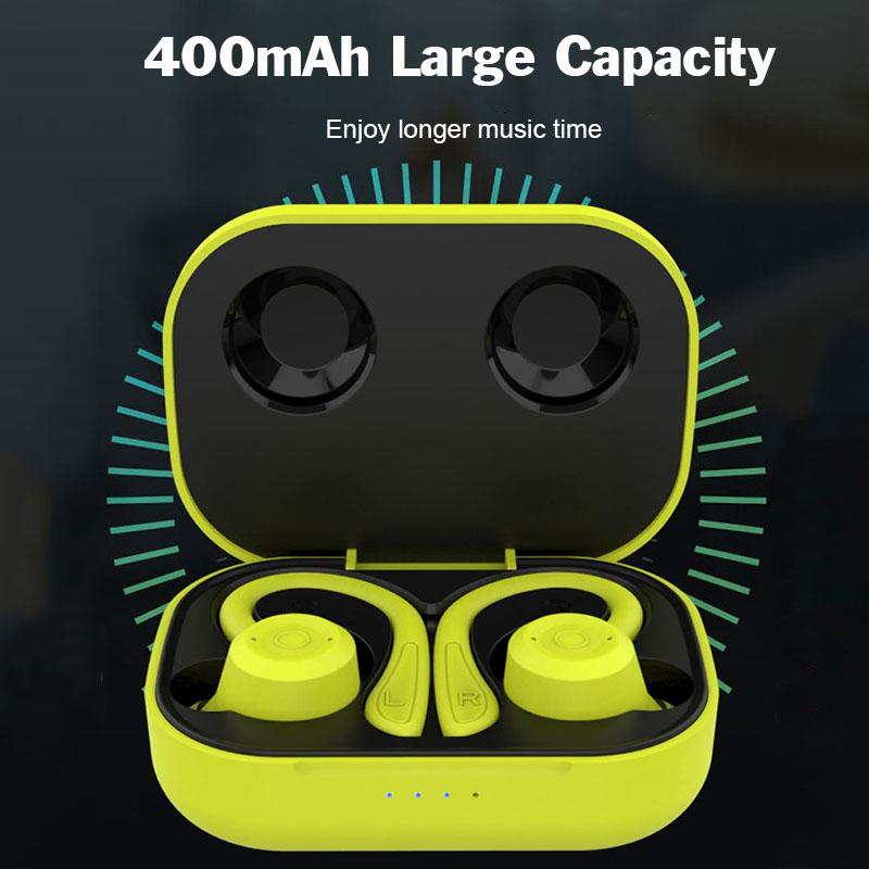 IPX6 Wasserdichte Sportliche Drahtlose Kopfhörer HiFi Subwoofer Stereo Mit HD Mikrofon Geringe Latenz Geräuschunterdrückung Headset