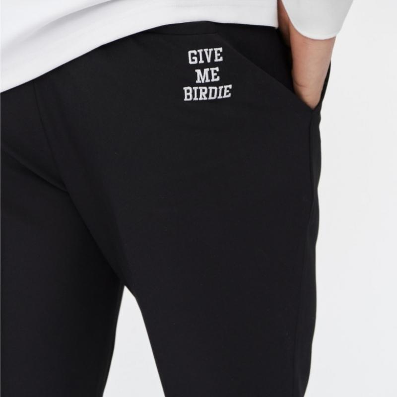 GOXO Tapered Fit Pintuck Pants Black Give Me Buddy