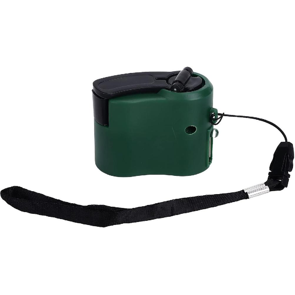 USB Hand Crank Portable Cell Phone Charger with LED Light - 5V Output for Hiking, Camping, Emergency