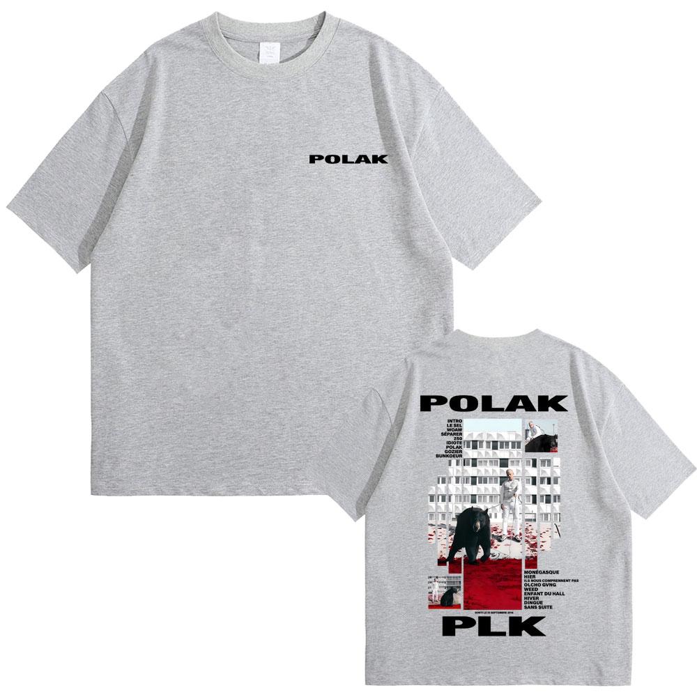 Rapper Plk Polak Graphic Tshirt Men Women Hip Hop Fashion Pop Music Tshirts Mens Casual Cotton Vintage T Shirts Streetwear