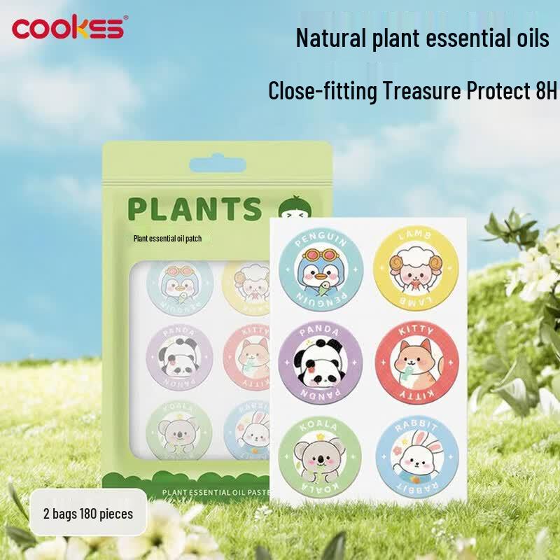 COOKSS Cartoon Plant Essential Oil Mosquito Repellent Patches