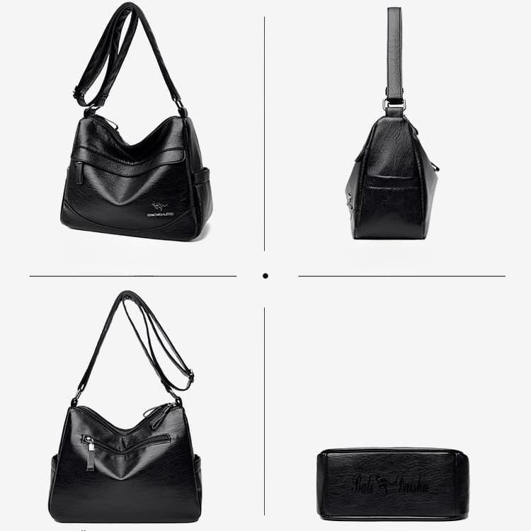 Kadın büyük kapasiteli omuz postacı çantası