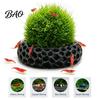 Dwarf Shrimp Hideout 2Pcs Caves for Plants, Aquarium Round Hideouts, Cherry & 3D Printed Cave Hides Moss Ferns And Anubias, Tank Decoration Structure
