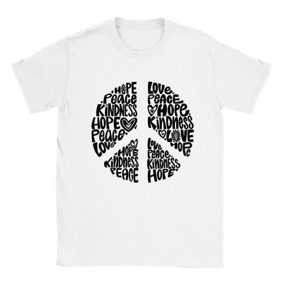 Liebe, Hoffnung, Frieden und Freundlichkeit - Klassisches Unisex Rundhals-T-Shirt Unisex T-Shirt