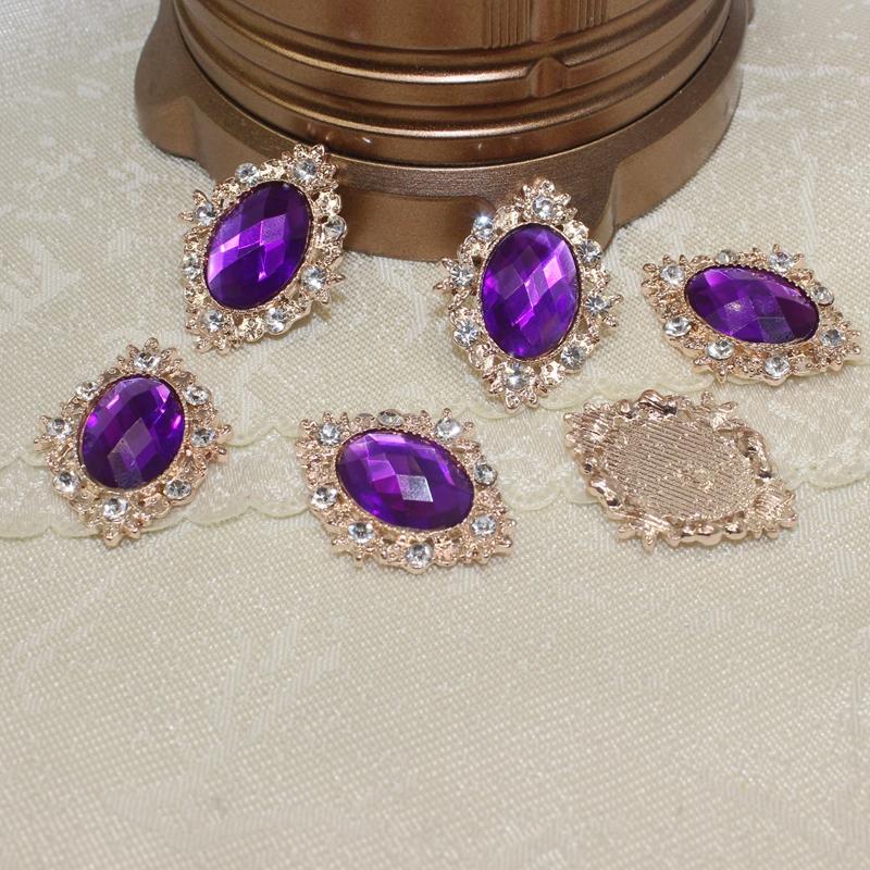 10 runde, glitzernde Strass-Perlenknöpfe mit flacher Rückseite