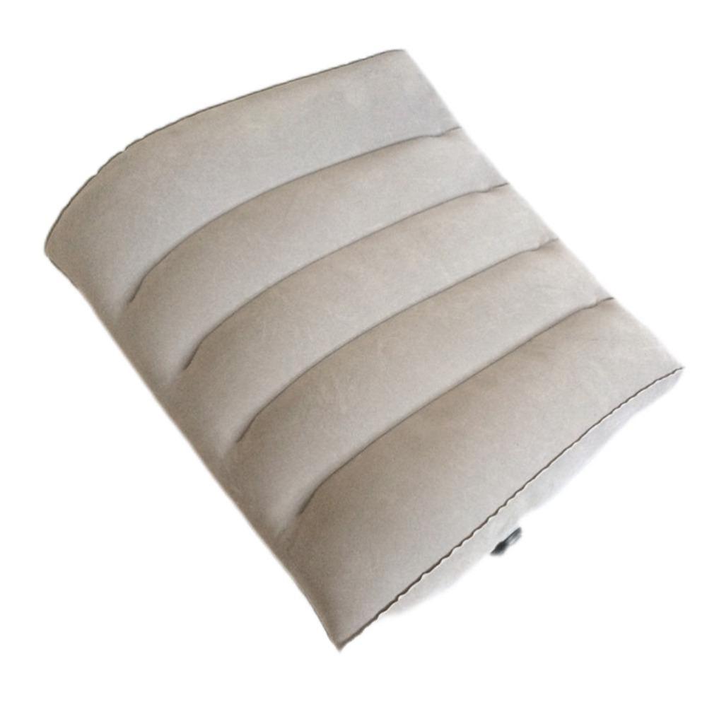 PVC Flocking Inflatable Lumbar Support Pillow Lightweight Adjustable Chair Back Pillow  Travel Use