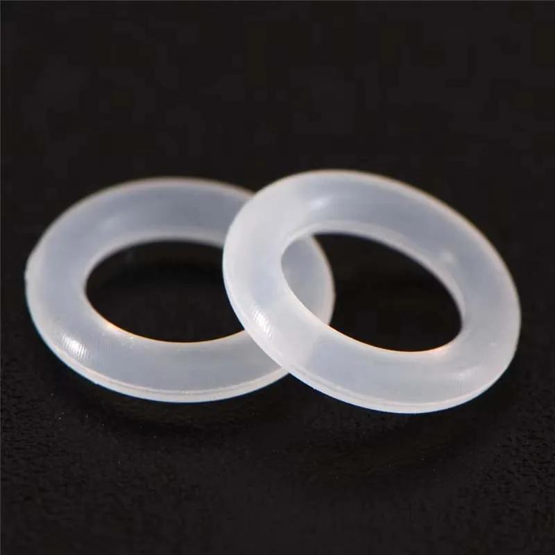 120Pcs Silicone Rubber Environmentally Friendly Transparent Silicone O-Ring Switch Dampeners White For Cherry Keyboard
