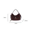 Vintage Bow Candy Color Women Suede Shoulder Bags Simple Lightweight Ladies Crossbody Bag Portable Girls Handbags Purse