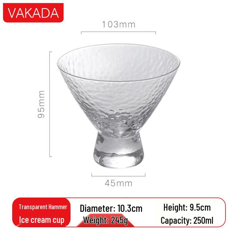 VAKADA Glass Beverage Cup
