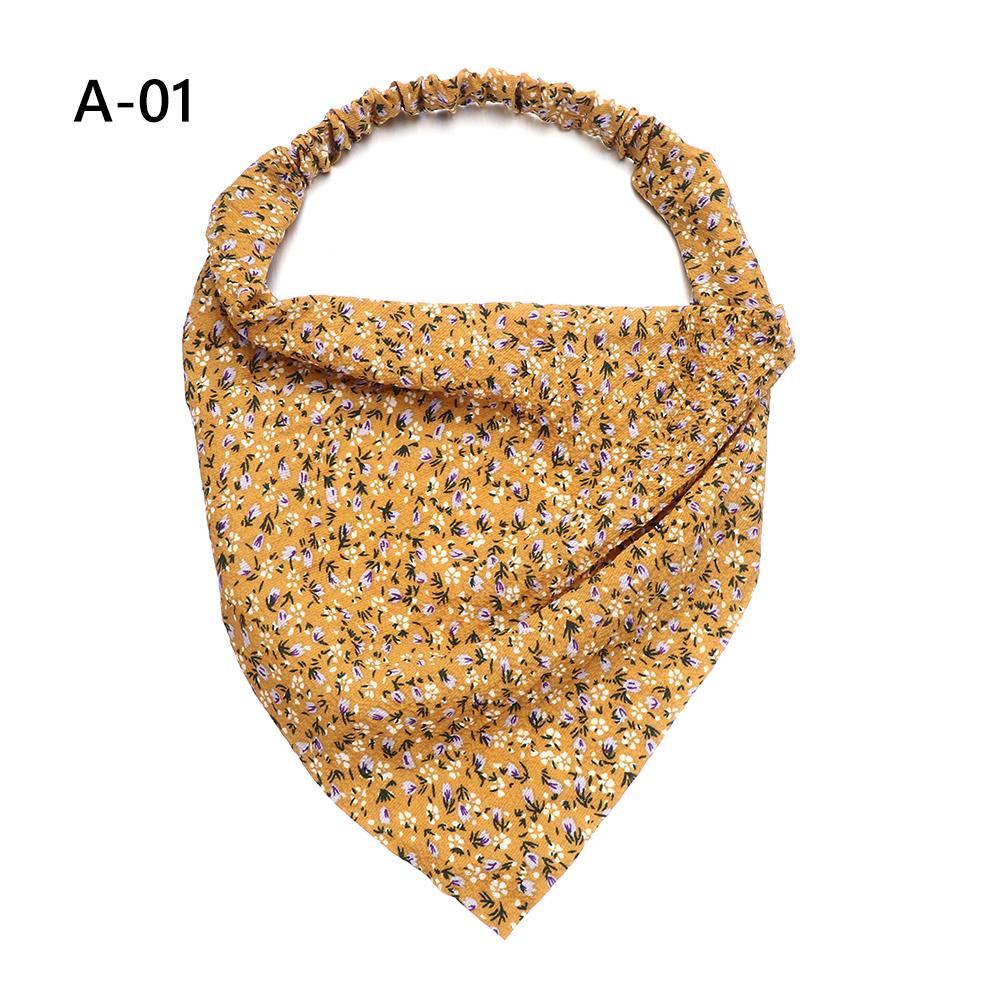 Bandeaux élastiques chouchou Turban imprimé Floral Bandanas bandeaux cheveux écharpe bandeau