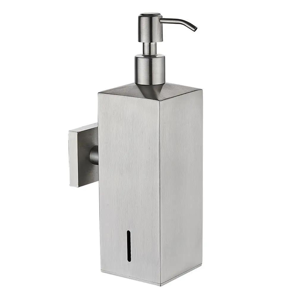 Wall Mounted Soap Dispenser 304 Stainless Steel Empty Bottle Press Type Large Capacity 500ML Manual Hand Sanitizer Bottle Modern