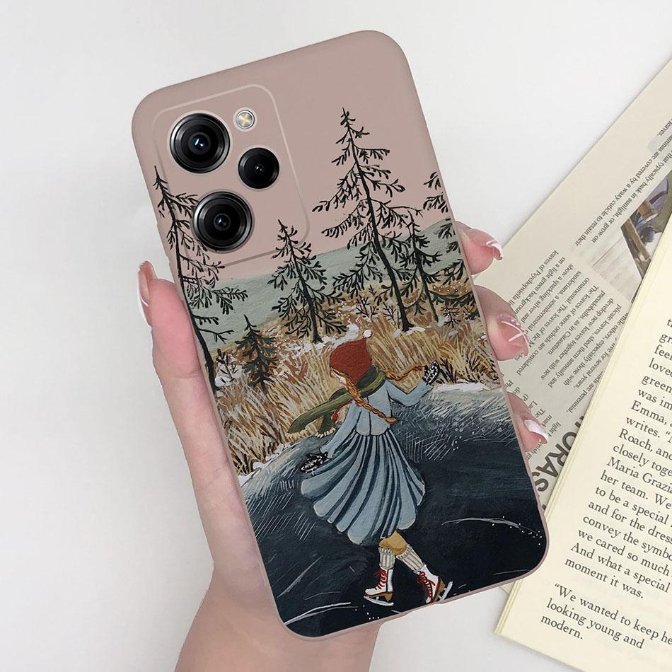 Silicone Case For Xiaomi Poco X5 Pro Pilot Bear Back Cover For POCOX5 X5Pro 5G Poco X 5 Pro Soft Matte Protective Phone Cases