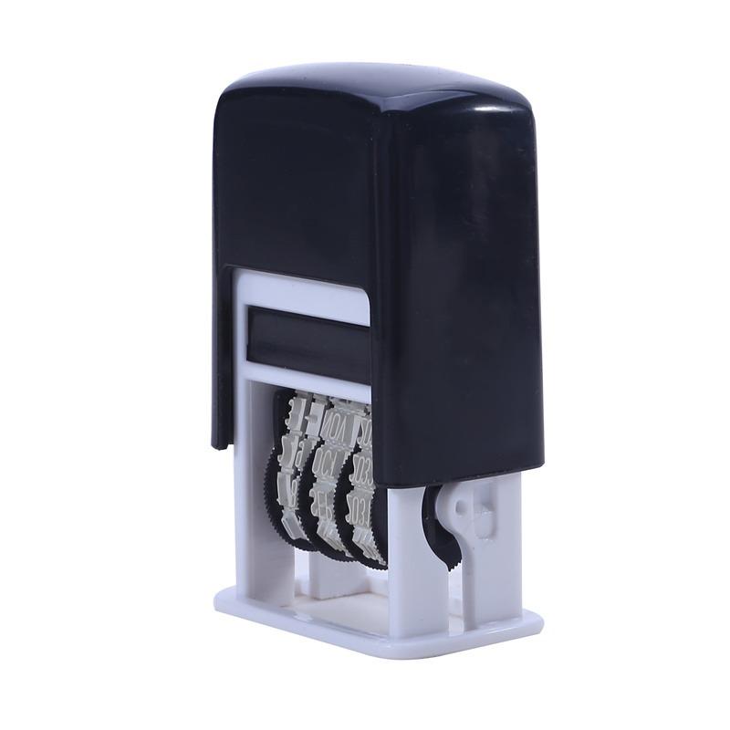 Planner Date Stamp Stamping Mud Set Mini Self-Inking Stamps For Office Escolar Supplies Emboss DIY Handle Account Date Stamps