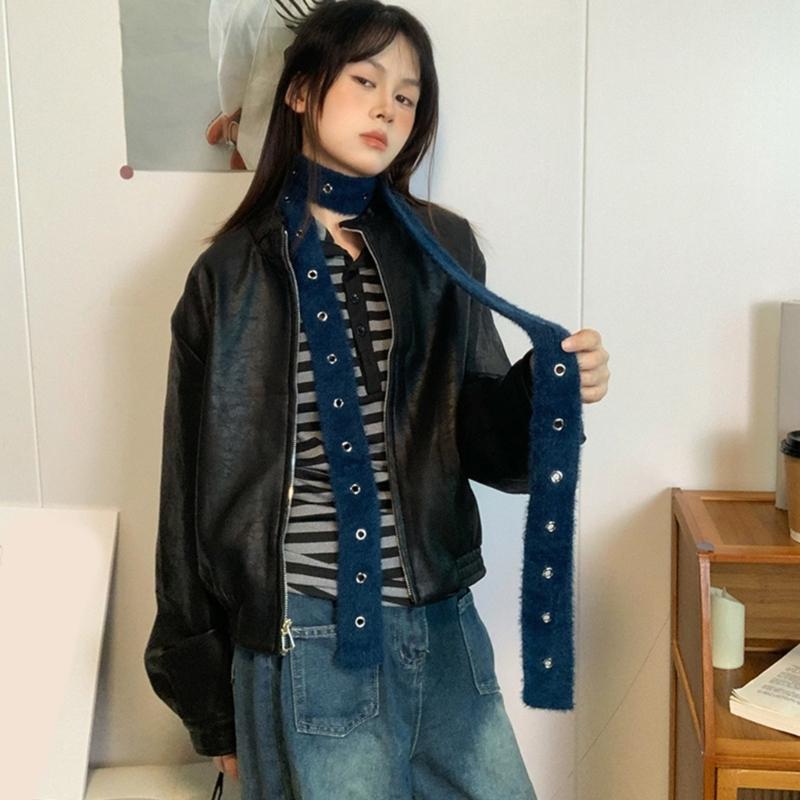 Hollows Knitted Plush Scarf Long Stripe Winter Wrap Acrylic Blend Soft Unisex Accessory For Women Men Kids
