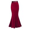 Women's Fishtail Skirt Skirt Autumn New Slim Bag Hip High Waist Skirt Casual Ruffle Skirt