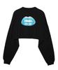 Lip Wide Long Sleeve Tee In Black X-girl Women's