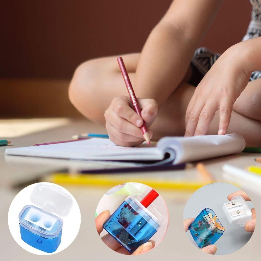 With Lid Pen Sharpener Handheld Pencil Sharpening Tool Pencil Sharpeners  School Office Supplies