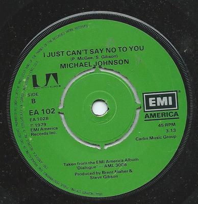 7palcová deska MICHAEL JOHNSON - This Night Won't Last Forever EA102 EMI America 1979 UK Pop Použité
