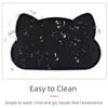 Silicone Pet Feeder Mats Cat-shaped Cat Placemat Portable Pet Bowl Mat  Kitten Feeding