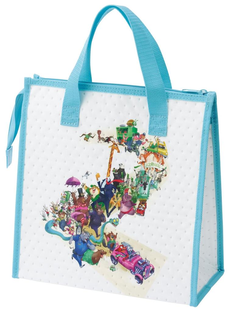 Skater Lunch Bag, Non-Woven Fabric, Insulated, 26.5 x 27cm, Disney Zootopia 2, FBC1-A
