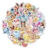 10/30/60pcs Kawaii Cartoon  Eevee Stickers Anime Graffiti Decals Laptop Guitar Suitcase Phone Cute Decoration Sticker Toy