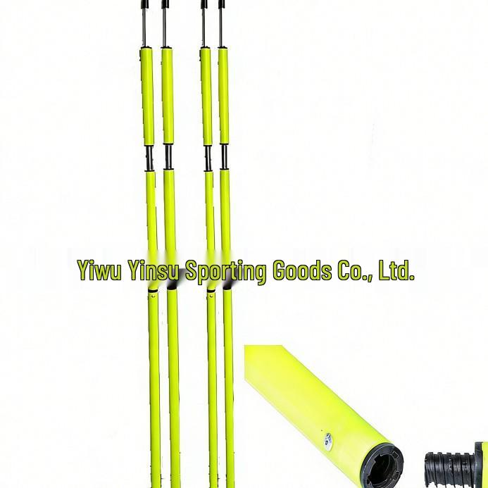 Detachable Training Marker Snake-Shaped Obstacle & Corner Flag Pole with ABS Material Orange