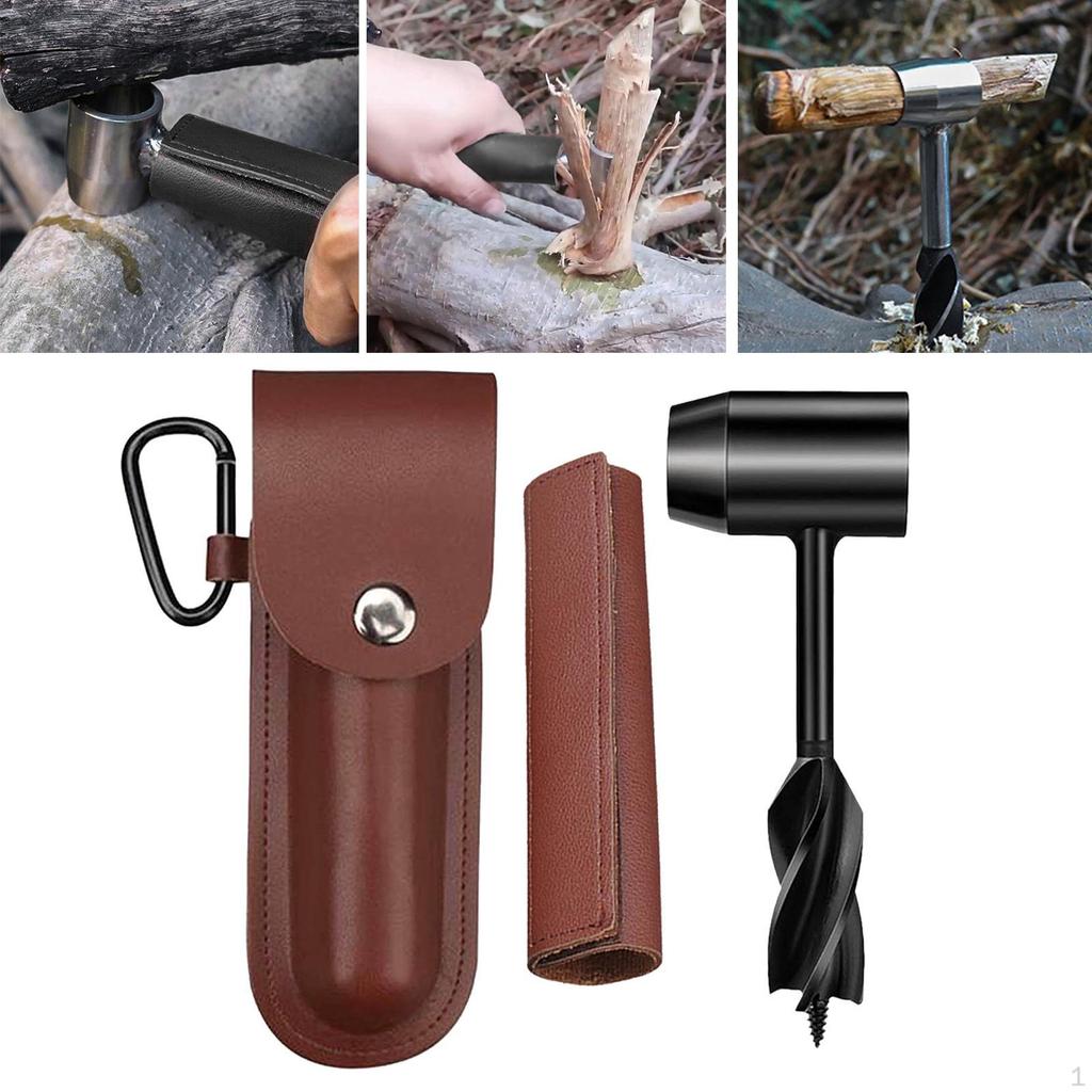 Bohrer Überlebensschlüssel Manuelles Werkzeug Stempel Schraube für Camping Outdoor Wandern