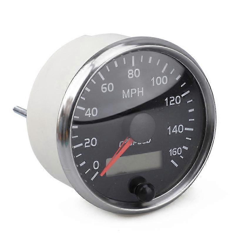 Universal GPS Speedometer 12V/24V Odometer 85mm 160MPH for Car Motorcycle LCD Tachometer   -Yx