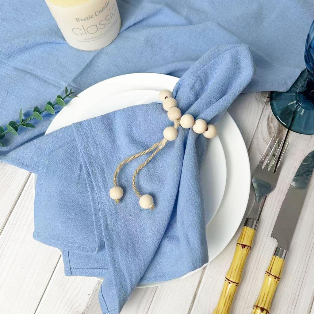 Set of 6 30x45cm Burgundy Cloth Napkins,Washable Table Napkins for Family Dinning,Christmas Party Wedding Baby Shower Decoration