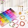 42 Colors 4mm Glass Seed Beads for Bracelets Making, 8400pcs Friendship Bracelet Making Kit, Small Glass Beads for Jewelry Making