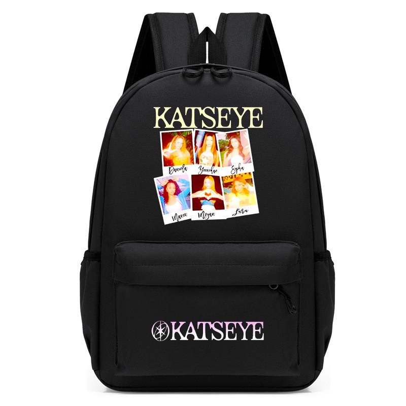 60123-15 Popstars KATSEYE Bedruckter Rucksack Schüler Schule Wasserdichte Tasche