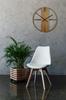 Unique wooden oak wall clock 50cm