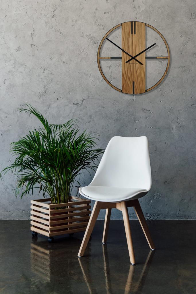 Unique wooden oak wall clock 50cm