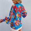 Spring and Autumn Women's New Fashion Printed Versatile Casual Long Sleeve Shirt