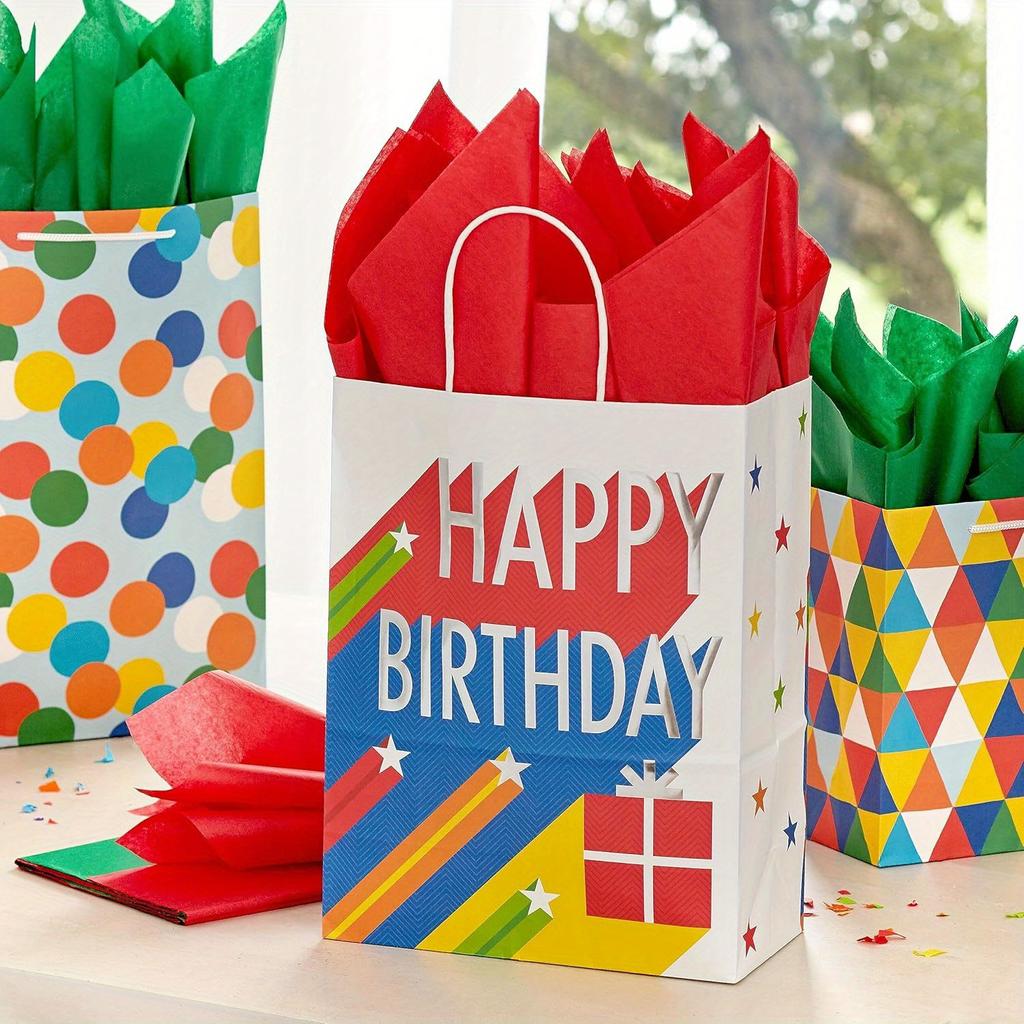 80 Sheets, Red & Green Gift Wrapping Tissue Paper, 20"x14", Perfect for Weddings, Birthdays, Showers, Crafts, Party Favors & Holiday season Décor