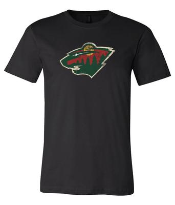 Maglietta con logo Minnesota Wild effetto invecchiato S-6XL Tracciabile!!