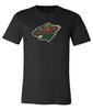 Tričko s opotřebovaným logem Minnesota Wild S-6XL Sledování!!