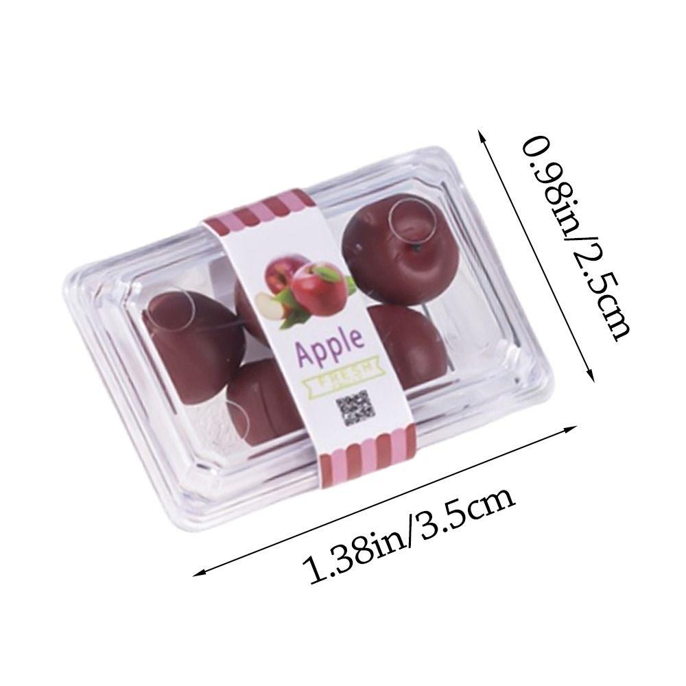 Clear Box Dollhouse Vegetable Model Simulated Design Simulated Food Dolls House Accessories  Gift
