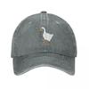 Kunst Frieden War Nie Eine Option Baseballkappe Vintage Abgenutzter Denim Gewaschen Cartoon Enten Sonnenkappe Unisex Stil Outdoor Kappen Hut
