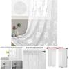 Polyester Lace Floral Window Curtain For Bedroom Kitchen Short Window Decor