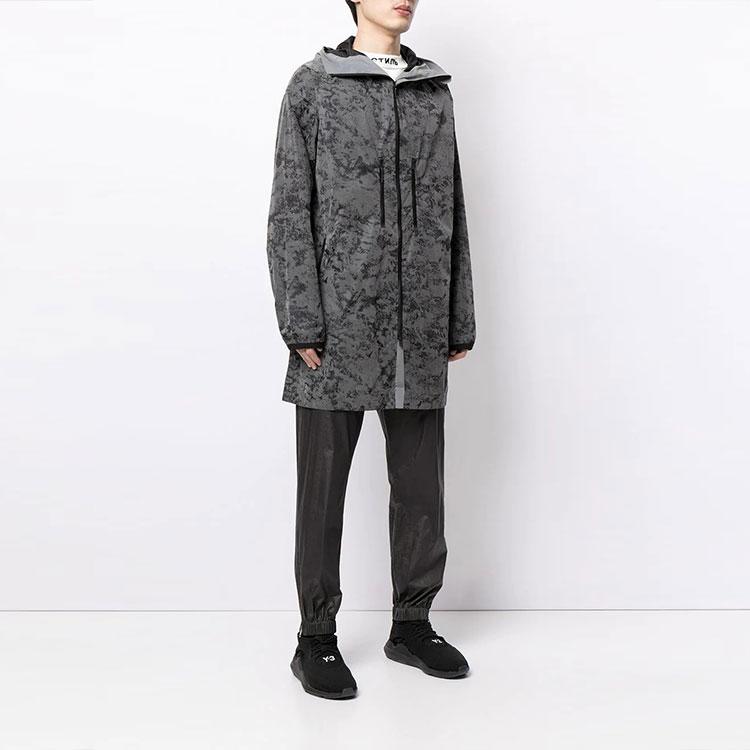 Y-3 FW21 Vintage Reflective Hooded Jacket Men Jacket Gray GV6095